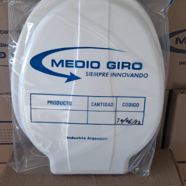 Asiento Inodoro Blanco "Medio Giro"