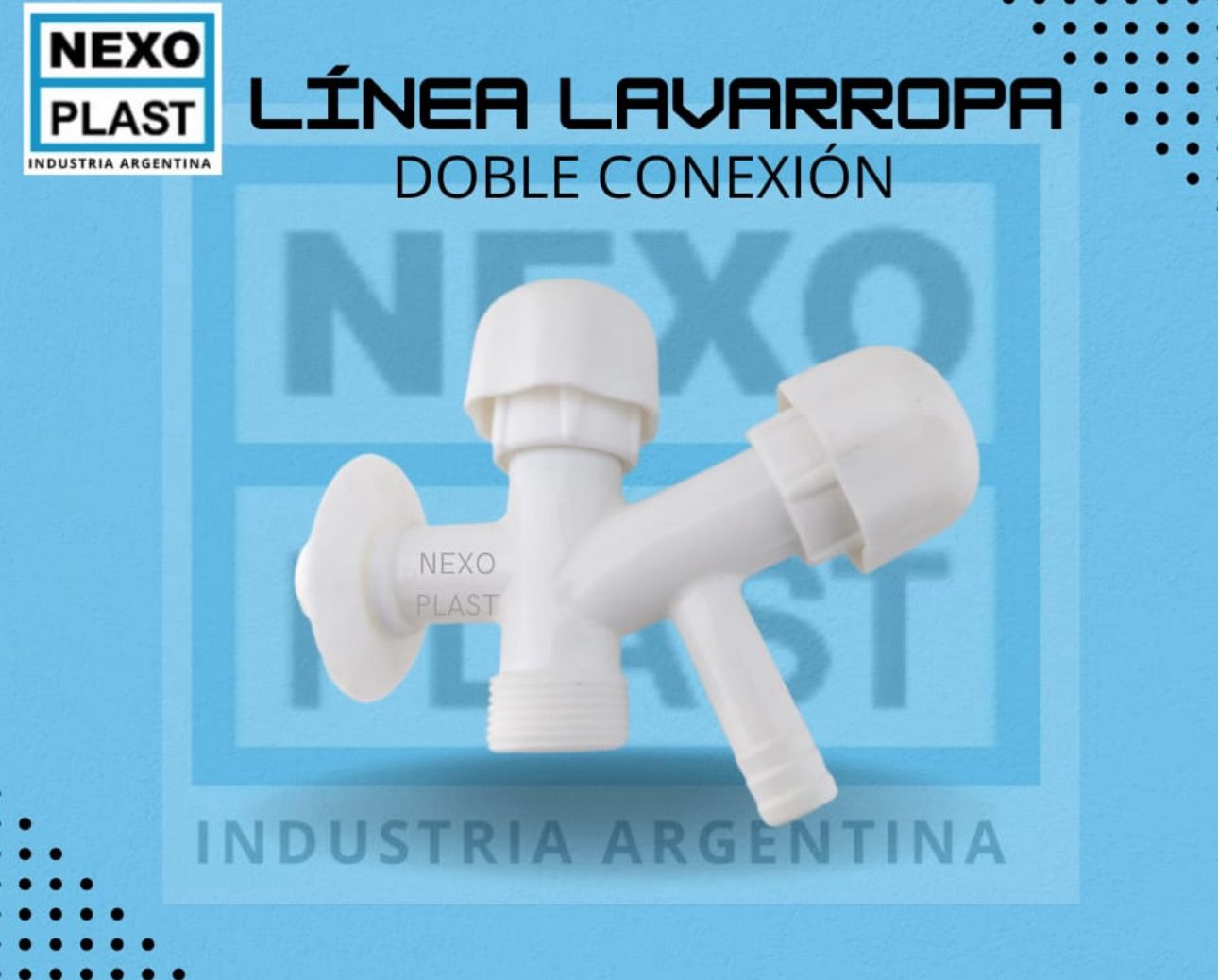 Canilla plastica lava