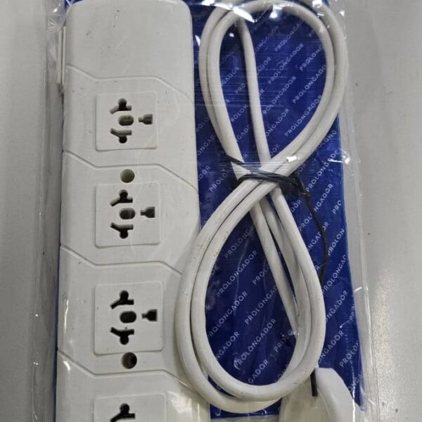 Zapatilla Mutinorma, Cuatro Tomas, con Cable, con Bornera y Prensacable 1,5 Mts